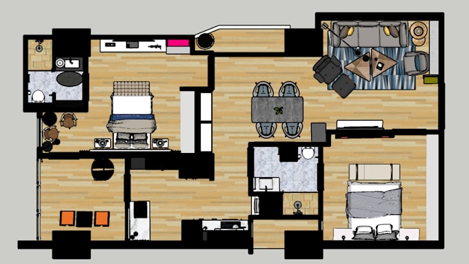 do professional 3d modelling in sketchup