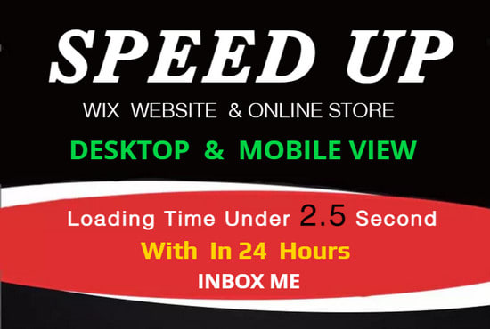 speed up your wix website or online store within 24hrs
