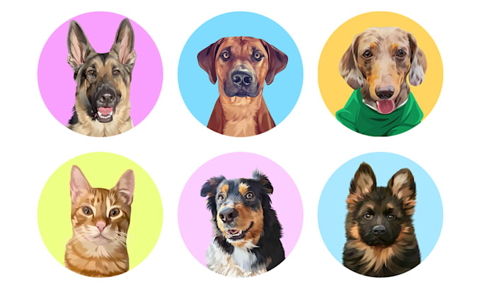 turn animal portraits into vector cartoons