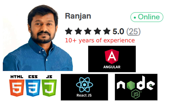 do angular, react, javascript, nodejs and php apps