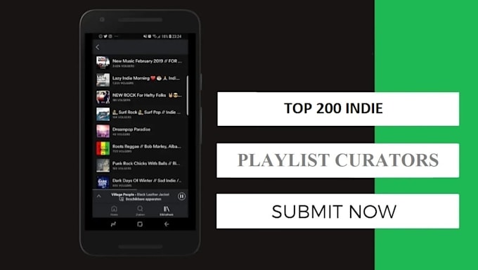submit your single to top 200 indie playlist curators