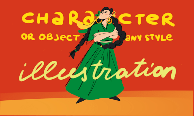 create digital modern custom illustration