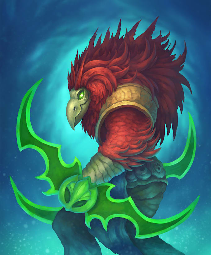 create cool artwork in hearthstone style