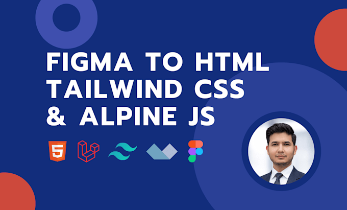 do figma to HTML, PSD to HTML, tailwind CSS and frontend