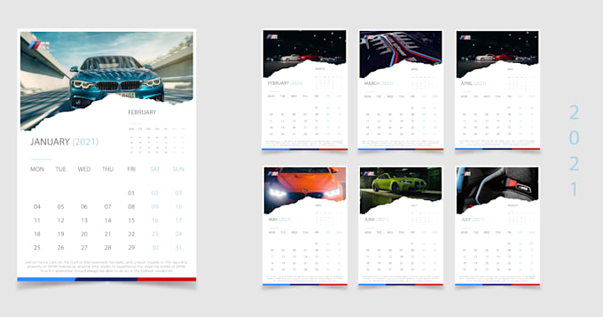 do custom desk or wall calendar design
