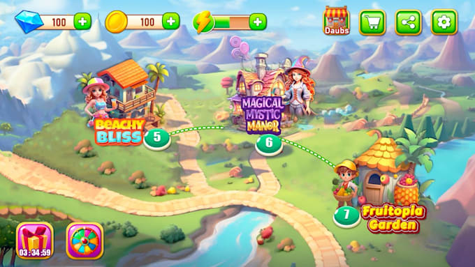 create designs art game ui