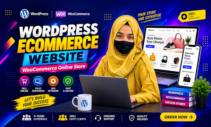 design a modern wordpress woocommerce online store website
