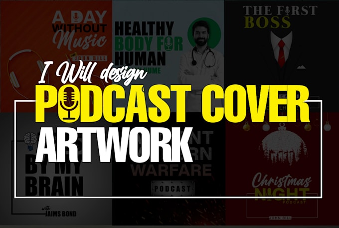 design professional podcast cover art