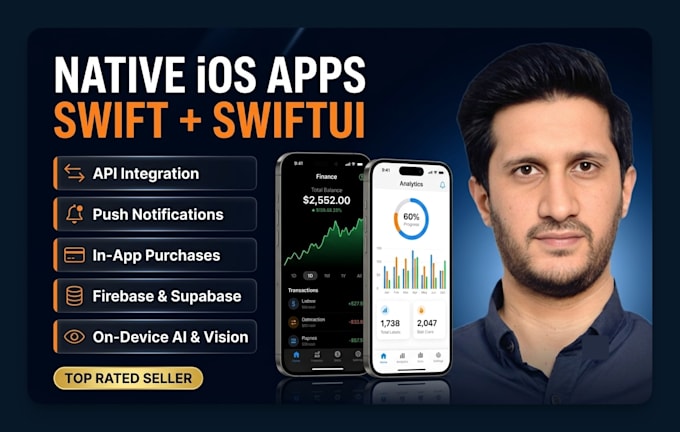 develop a native ios app for iphone in swift and swiftui with app store launch