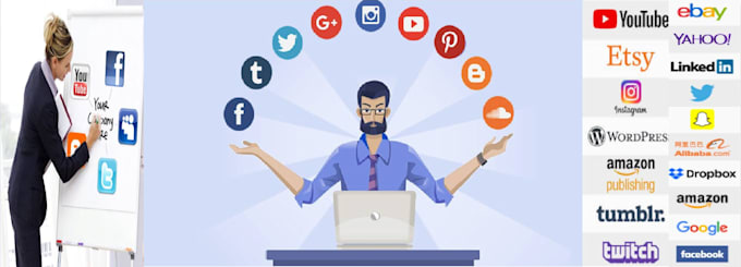 be your social media  virtual assistant
