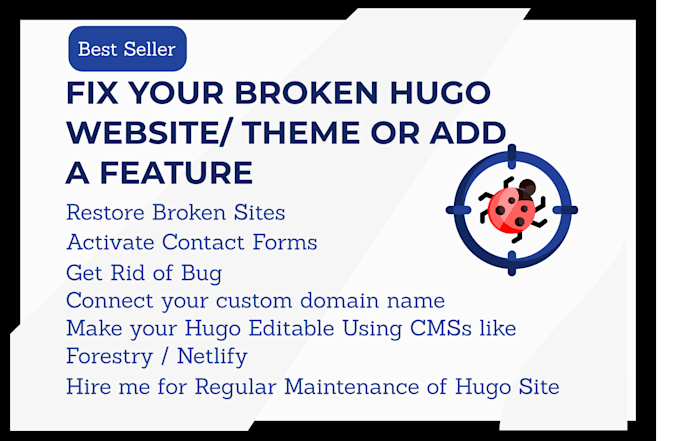 fix any problem with your hugo static website theme