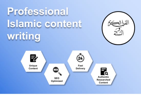 do islamic content writing, articles, blogs, stories