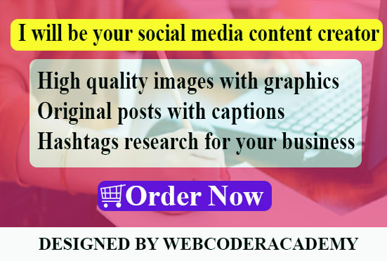 be your social media content creator and post creator