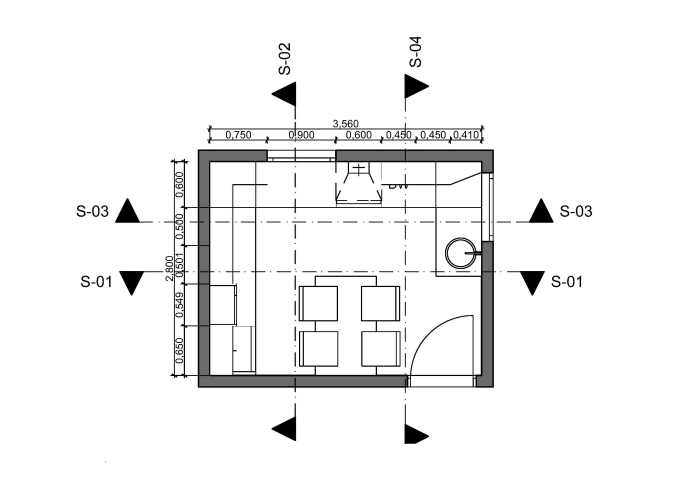 Create a kitchen layout floor plan and elevation by Marija_design20 ...