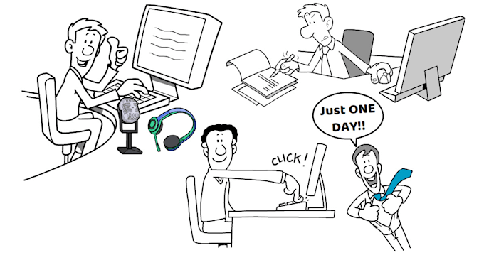 create whiteboard animations in 1 day