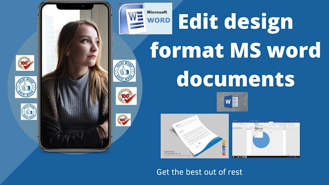 edit,design and format ms word document