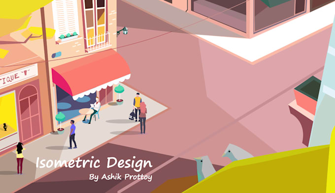 make any flat illustration and vector illustration