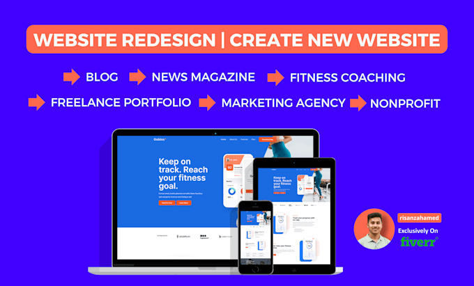 design modern wordpress websites for local services