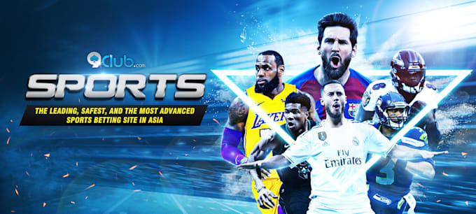 design animated homepage banner for sports,esports,online gaming,horse racing