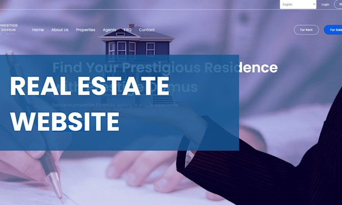 create a real estate website for you
