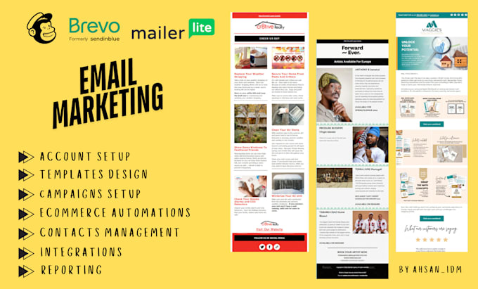 manage your email marketing on mailchimp