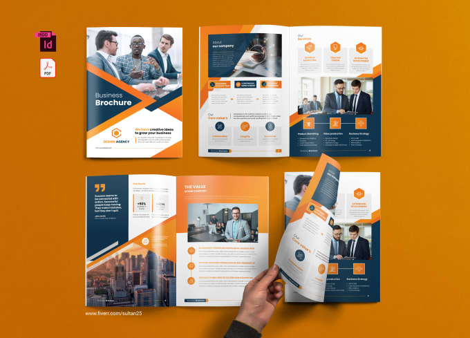 I will design business brochure, company profile, proposal, annual report