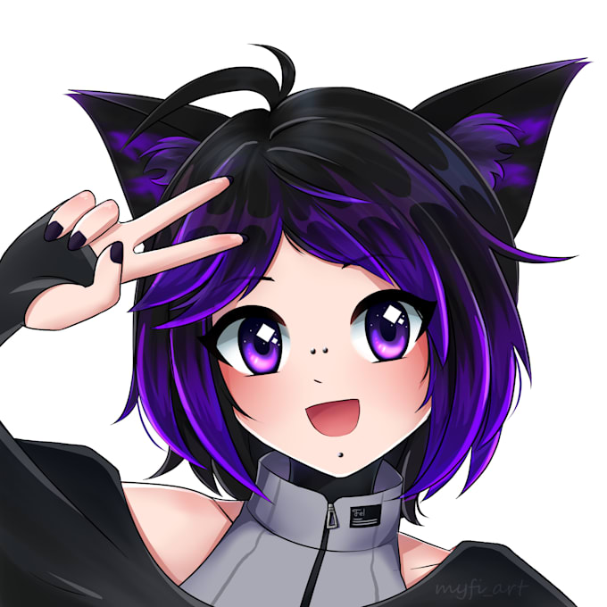 draw avatar, character, icon, profile picture in anime style