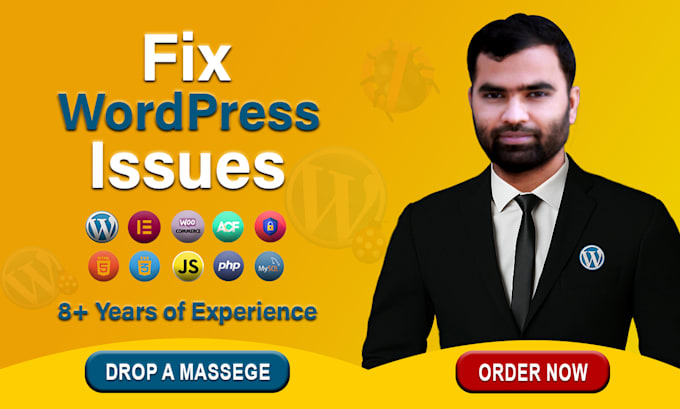 fix wordpress issues, woocommerce bugs, and errors in 6 hours
