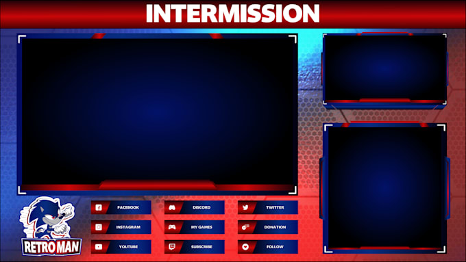 design twitch animated overlay for your stream