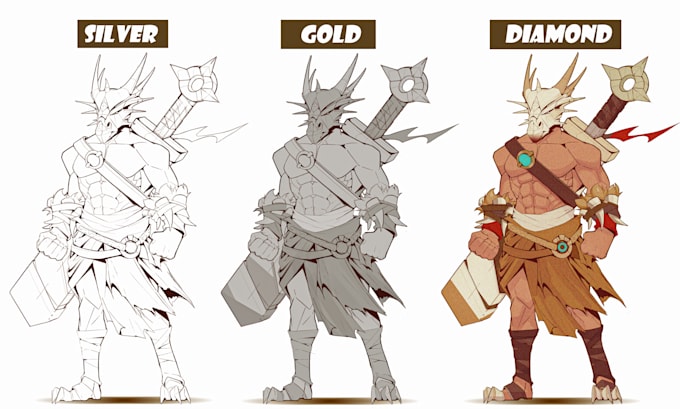 Do a professional character design and concept art by Davincei | Fiverr