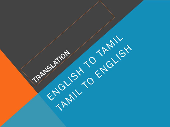 Do english to tamil translation by White_pr Fiverr
