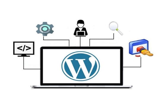 install wordpress, setup theme, do customization