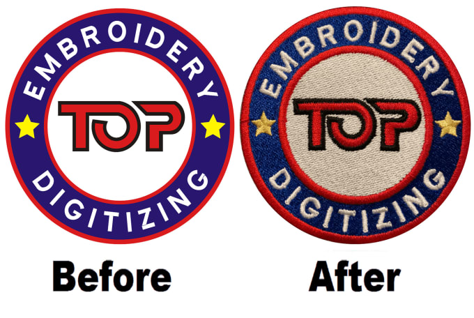 Do logo embroidery digitizing in dstpes 1hr by topembroidery  fiverr