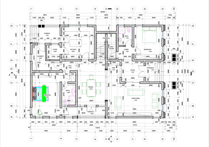 Create a detailed 2d floor plan on autocad by Online_worker1 | Fiverr