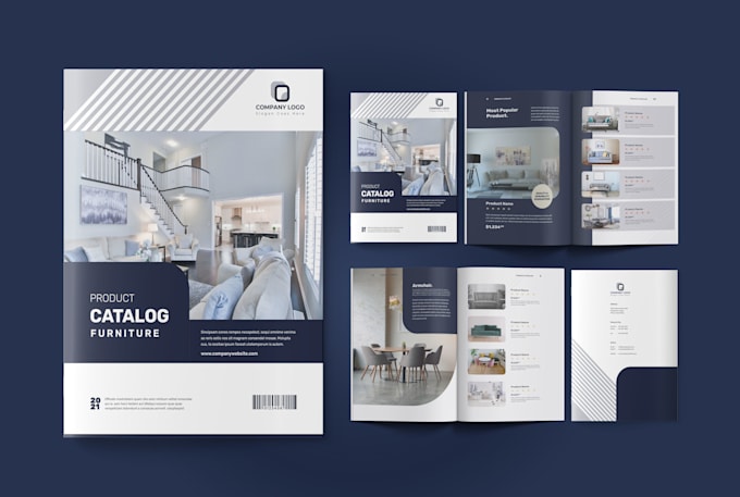 do minimal catalog, brochure, company profile, annual report design