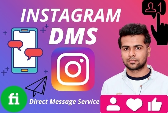 do instagram marketing and send dm or direct message