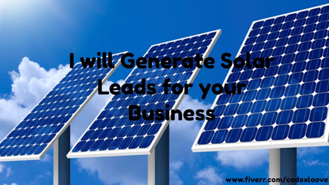 generate solar leads for your business