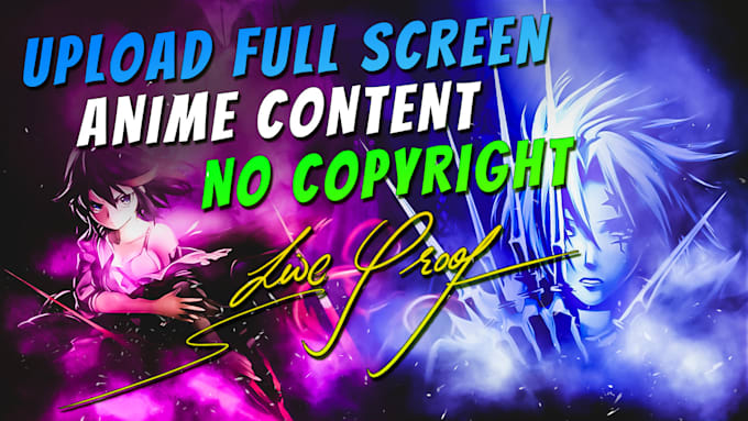 edit and create no copyright anime video for youtube