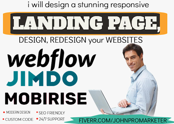 design website from scratch on webflow mobirise and jimdo