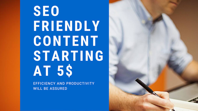 write search engine friendly content for you