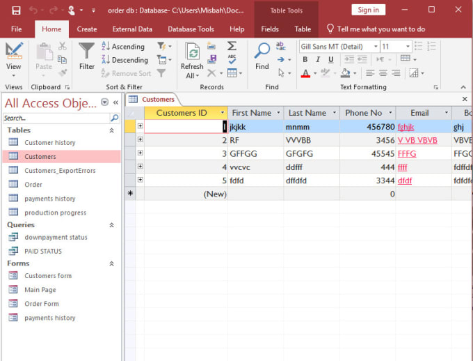 create and resolve any your database projects