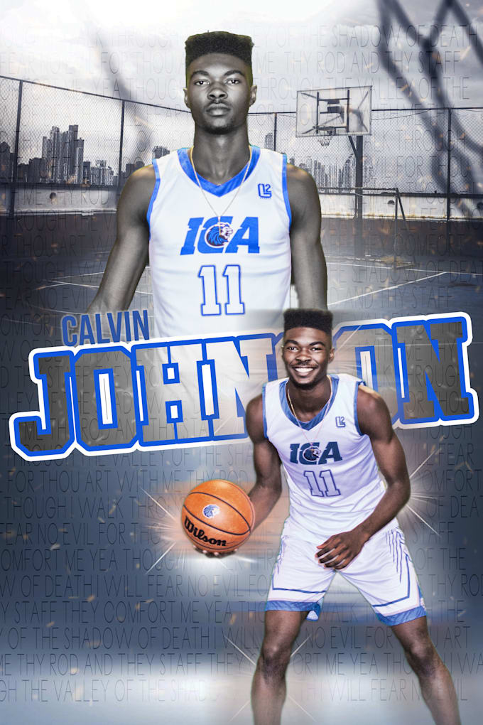 create a sports player poster