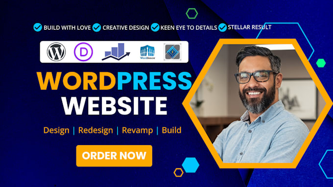 do wordpress website development, design, redesign or revamp wordpress website