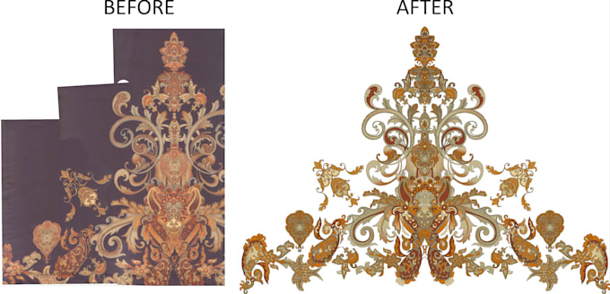 create a seamless pattern from your image or fabric