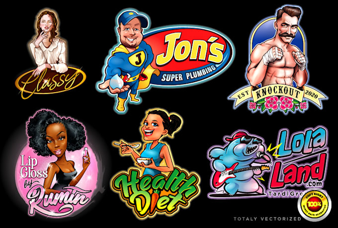 design a professional cartoon, mascot, or business logo