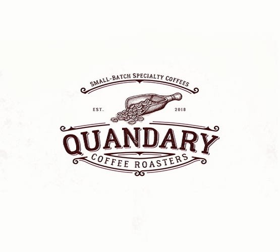 design quandary coffee roasters logo in 1 day