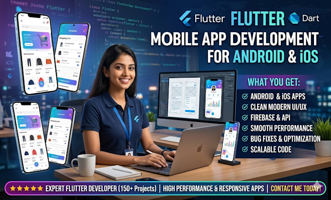 do ai mobile app development for android and ios using flutter