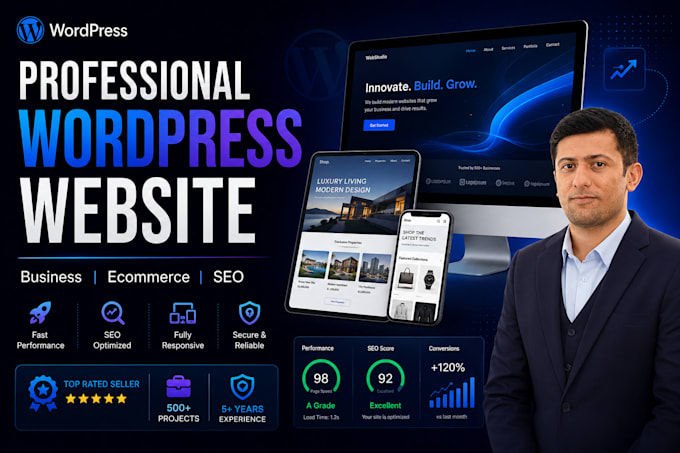 create a professional wordpress website for your business