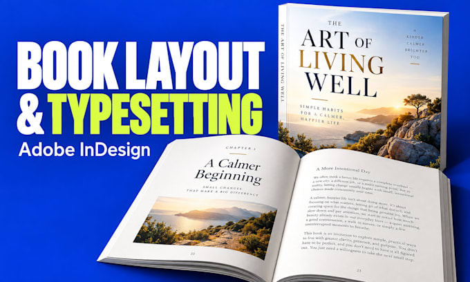 typeset and design your book or ebook in adobe indesign