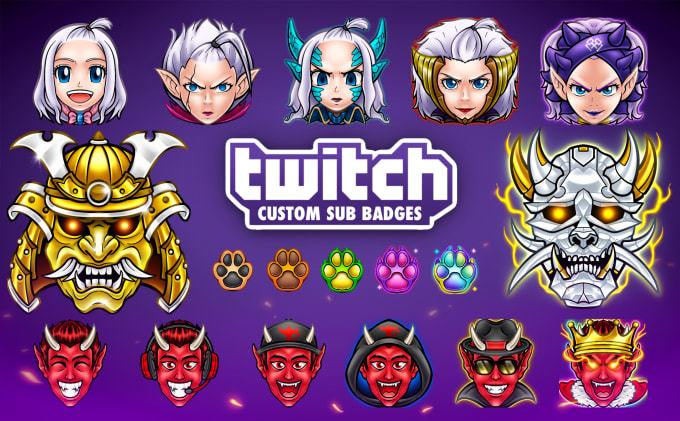 create awesome custom twitch sub badges